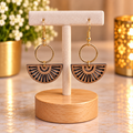 ⭐⭐⭐ Boucles d’oreilles pendantes en bois style bohème