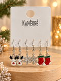 ⭐⭐⭐ Lot de 3 paires de boucles d’oreilles de Noël 🎄