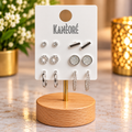 ⭐⭐⭐ Lot de 6 paires de boucles d’oreilles argentées et brillantes